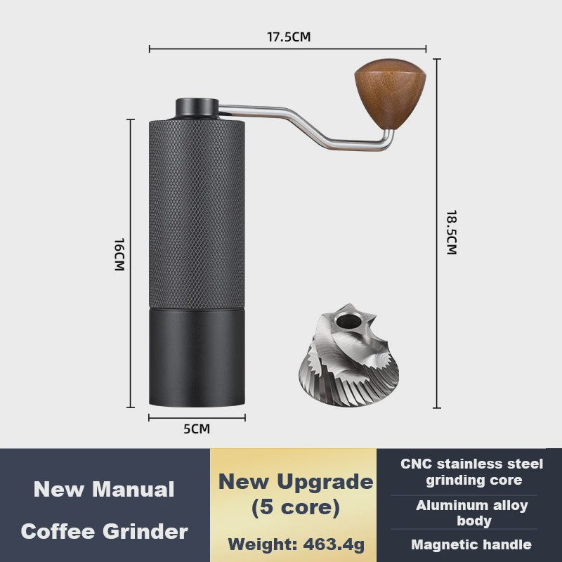 Handmatige Koffiemolen RVS Conische Braam - Verstelbaar & Draagbaar