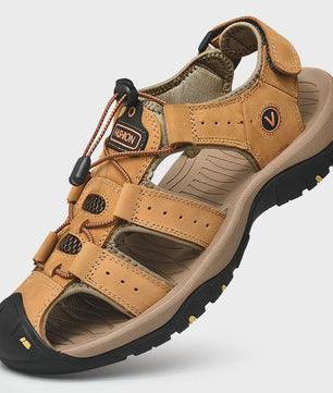 Leren Heren Sandalen - Comfortabele Zomer Schoenen voor Strand en Casual Gebruik (Maat 38-48)