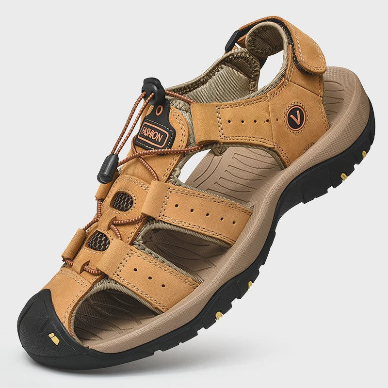 Leren Heren Sandalen - Comfortabele Zomer Schoenen voor Strand en Casual Gebruik (Maat 38-48)
