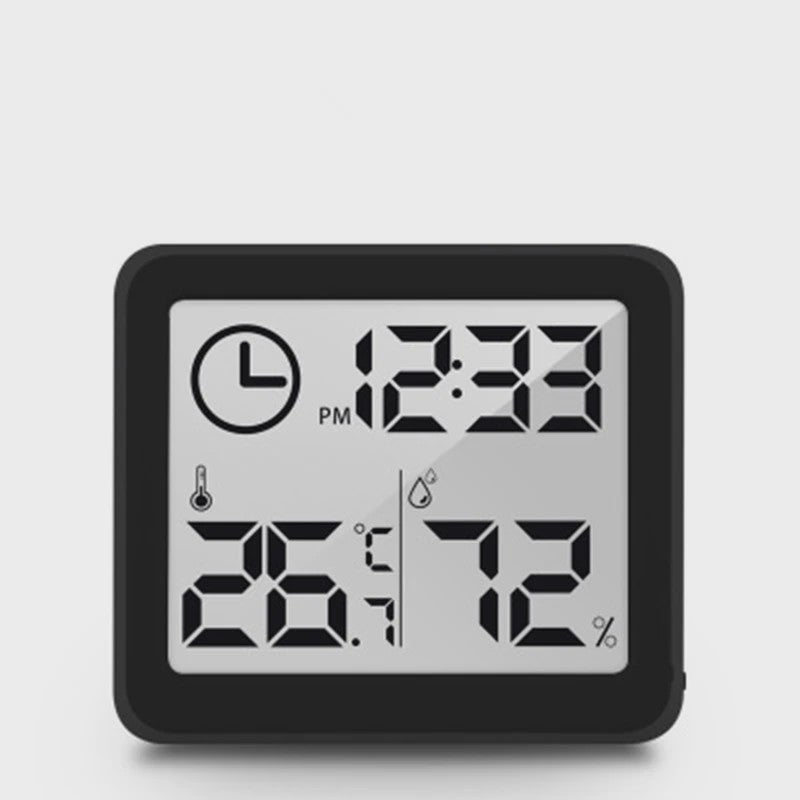 NIDITON Digitale Klok met Temperatuur & Vochtigheidssensor - Stijlvol voor Huis, Keuken & Kantoor