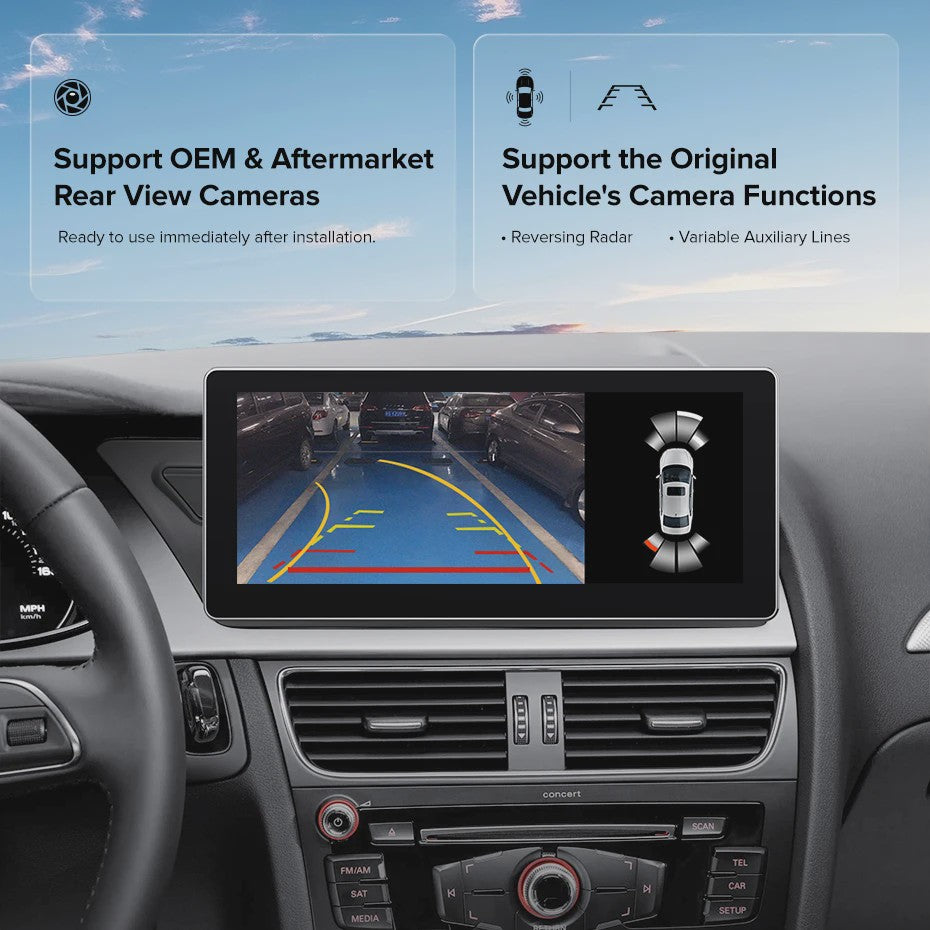 AINAVI Multimedia Systeem voor Audi A4/A5/S4/S5/RS4/RS5 (2008-2016) met Carplay & Android Auto