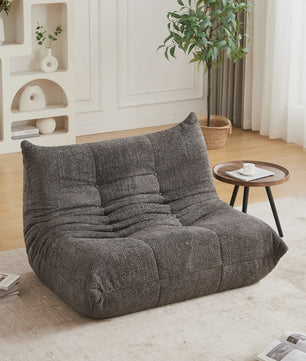 Moderne Chenille Togo Fauteuil - Comfortabele Lounge Stoel met Memory Foam