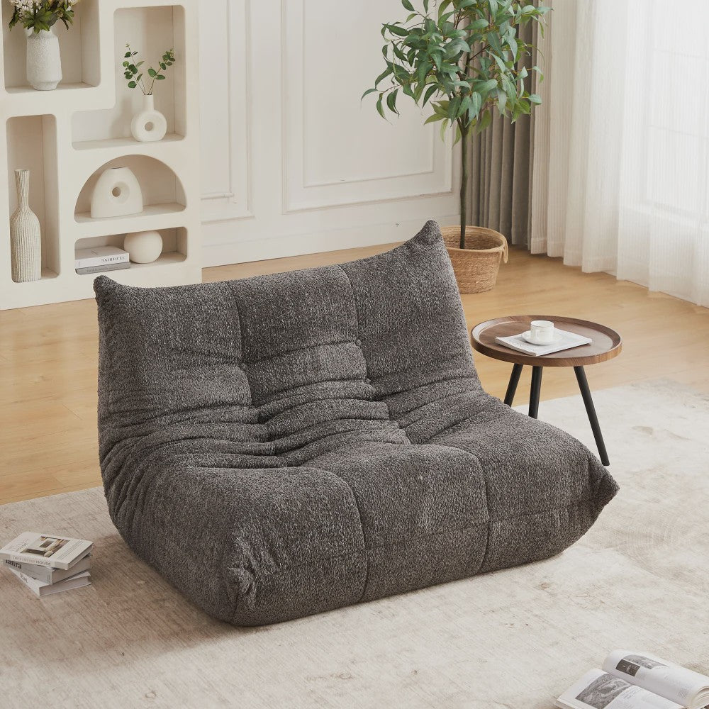 Moderne Chenille Togo Fauteuil - Comfortabele Lounge Stoel met Memory Foam