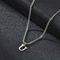 Vnox RVS Letter Ketting Heren - Kies Uw Initiaal - Waterdicht & Minimalistisch