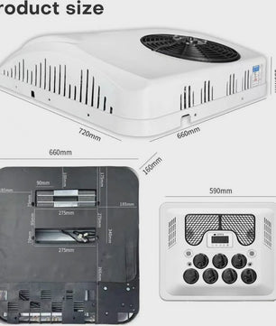 2-in-1 Airconditioner: Koelen & Verwarmen voor Camper, Vrachtwagen & Bestelbus (12V)