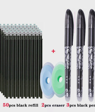Set Uitwisbare Gelpennen met 55 Navullingen - 0.5mm - Kantoor & School