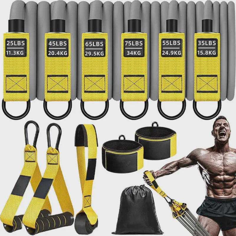 Professionele Weerstandsband Set met Handvatten - Krachttraining, Body Shaping & Fitness