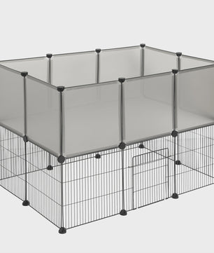 EUGAD Dierenren | Ruim Speelverblijf voor Konijnen, Katten, Puppies & Kleine Huisdieren | Buiten & Binnen Gebruik