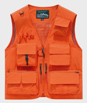 Herfst/Winter Heren Outdoor Werkkleding Vest met Mesh - Ademend & Veel Zakken
