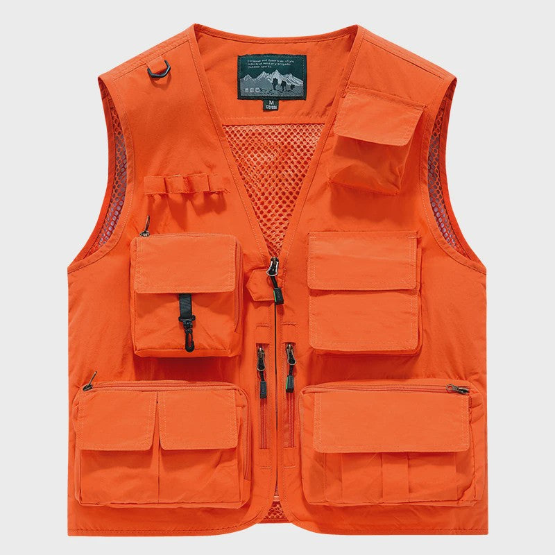Herfst/Winter Heren Outdoor Werkkleding Vest met Mesh - Ademend & Veel Zakken