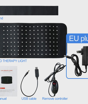 3-in-1 LED Infrarood Therapie Body Pad - Draagbare Wrap voor Rug, Schouder, Taille - 660/850 NM