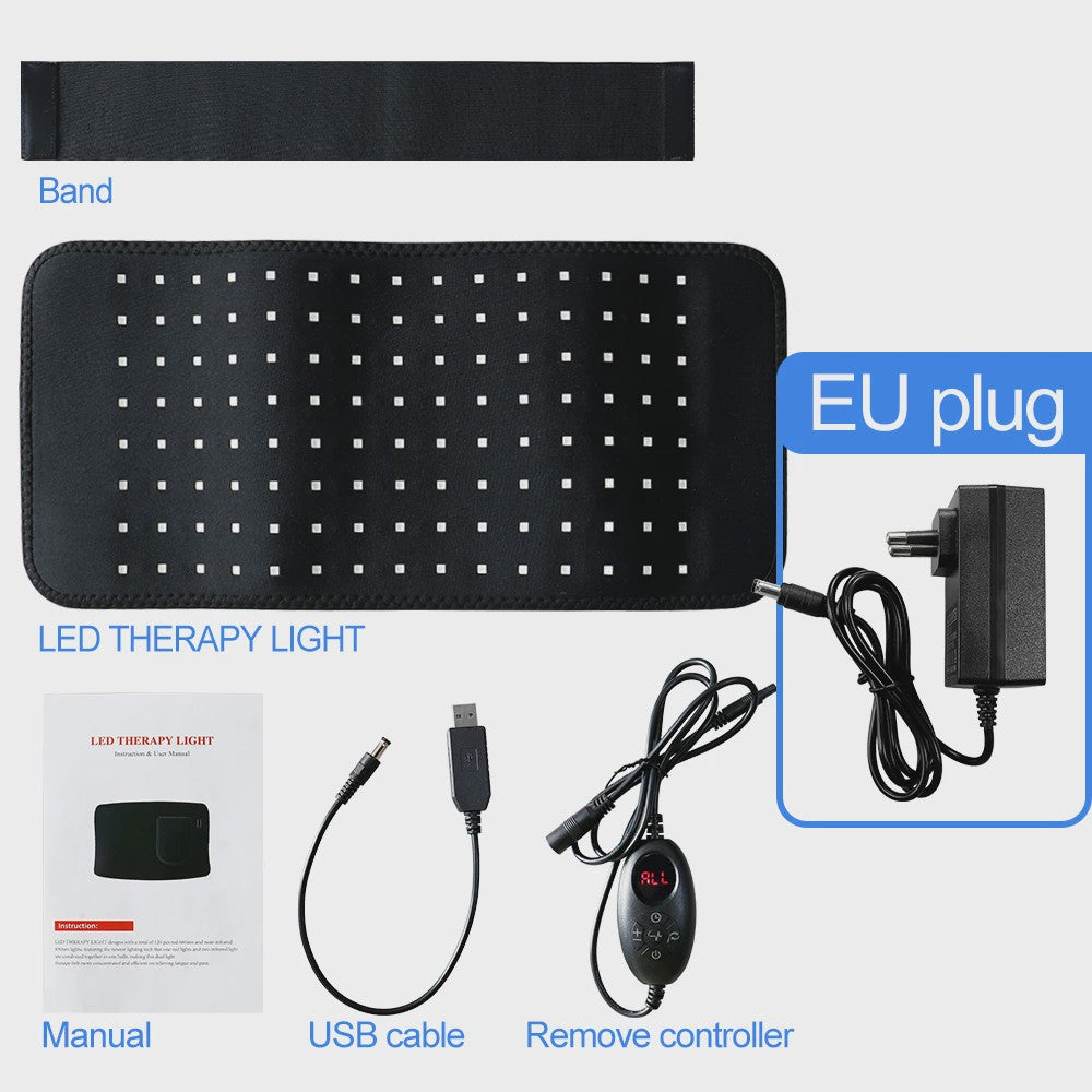 3-in-1 LED Infrarood Therapie Body Pad - Draagbare Wrap voor Rug, Schouder, Taille - 660/850 NM