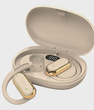 Open-Ear Bluetooth 5.4 Oordopjes met Oorhaak - IPX6 Waterdicht, TWS Draadloos, Hifi Stereo