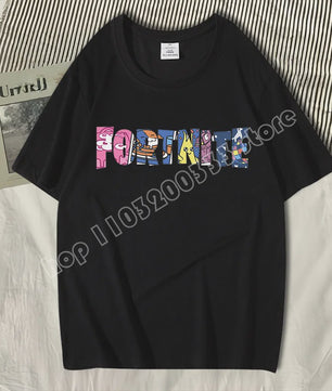 Fortnite Zomer T-shirt Unisex - Stijlvolle Casual Kleding van Puur Katoen