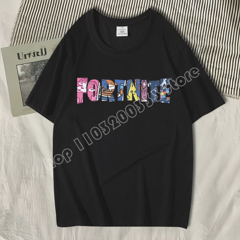 Fortnite Zomer T-shirt Unisex - Stijlvolle Casual Kleding van Puur Katoen