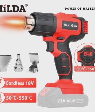 HILDA Accu Hittepistool - Verstelbare Temperatuur & 6 Snelheden - Makita 18V Batterij Compatibel