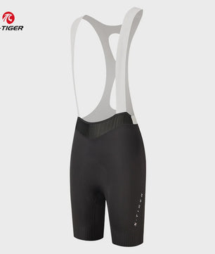 X-TIGER Dames Fietsbroek met Bretels - Ademend, Comfortabele Zeem voor Lange Ritten