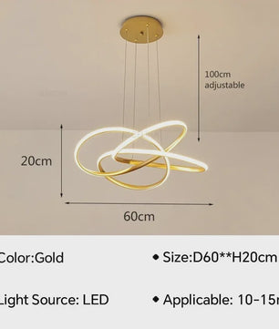 Moderne LED Hanglamp - Stijlvolle Verlichting voor Woonkamer, Eetkamer & Slaapkamer