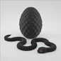 Flexibele Cobra Slang & Ei Statue - 3D Geprint Decoratie Ornament