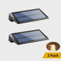 2x Solar Wandlampen 4 LED - Waterdicht Buitenlicht voor Hek, Tuin & Pad