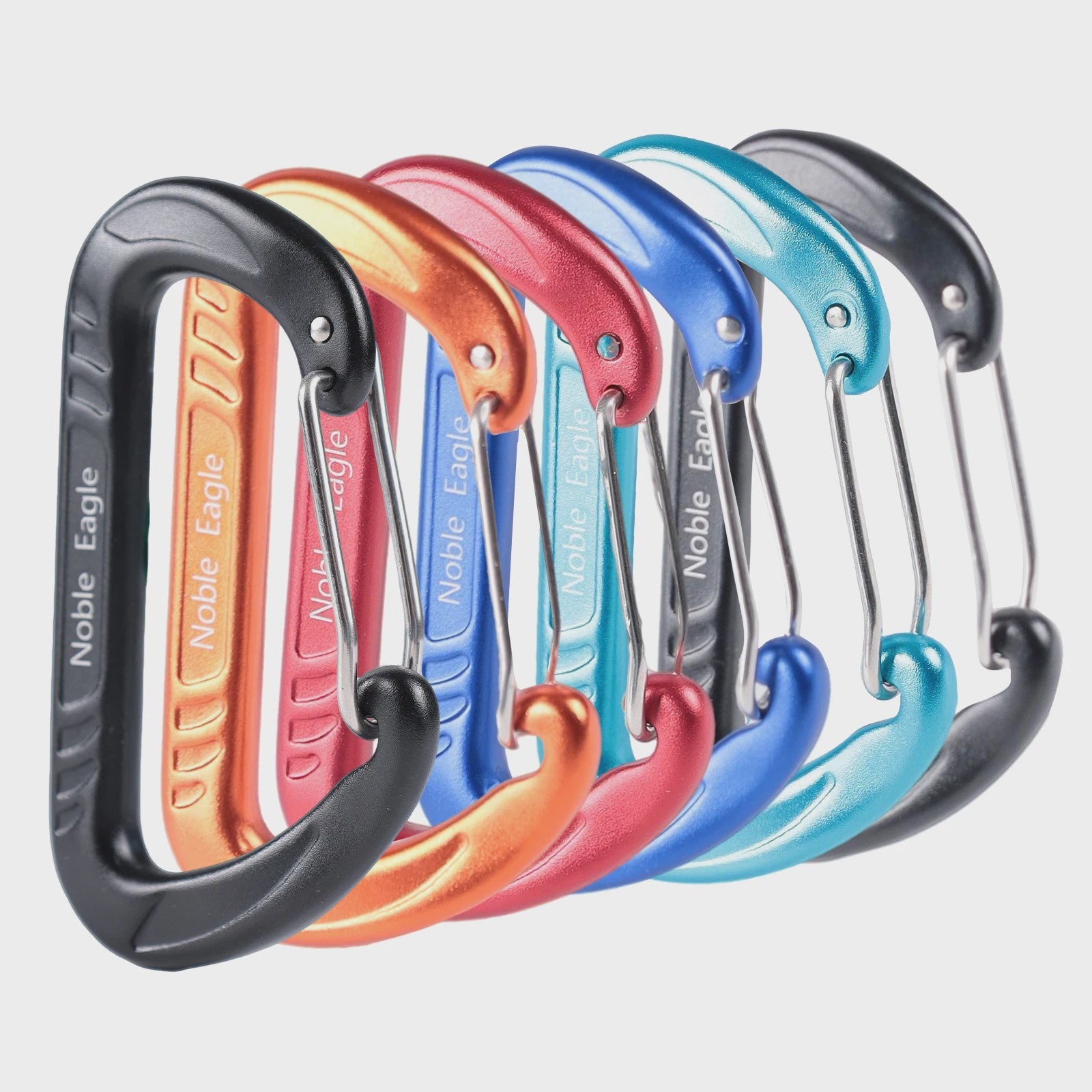 15kN Aluminium D-ring Karabiners Set - Zwaar, Lichtgewicht voor Outdoor & Camping