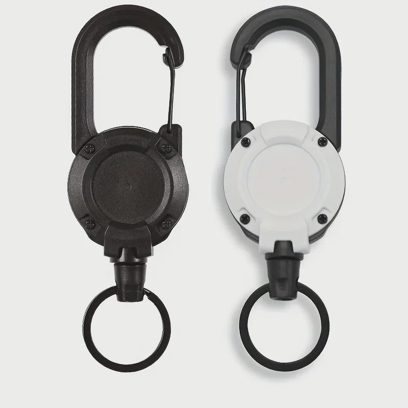 Intrekbare Sleutelhanger met Karabijnhaak - Heavy Duty Clip voor Tassen & Outdoor