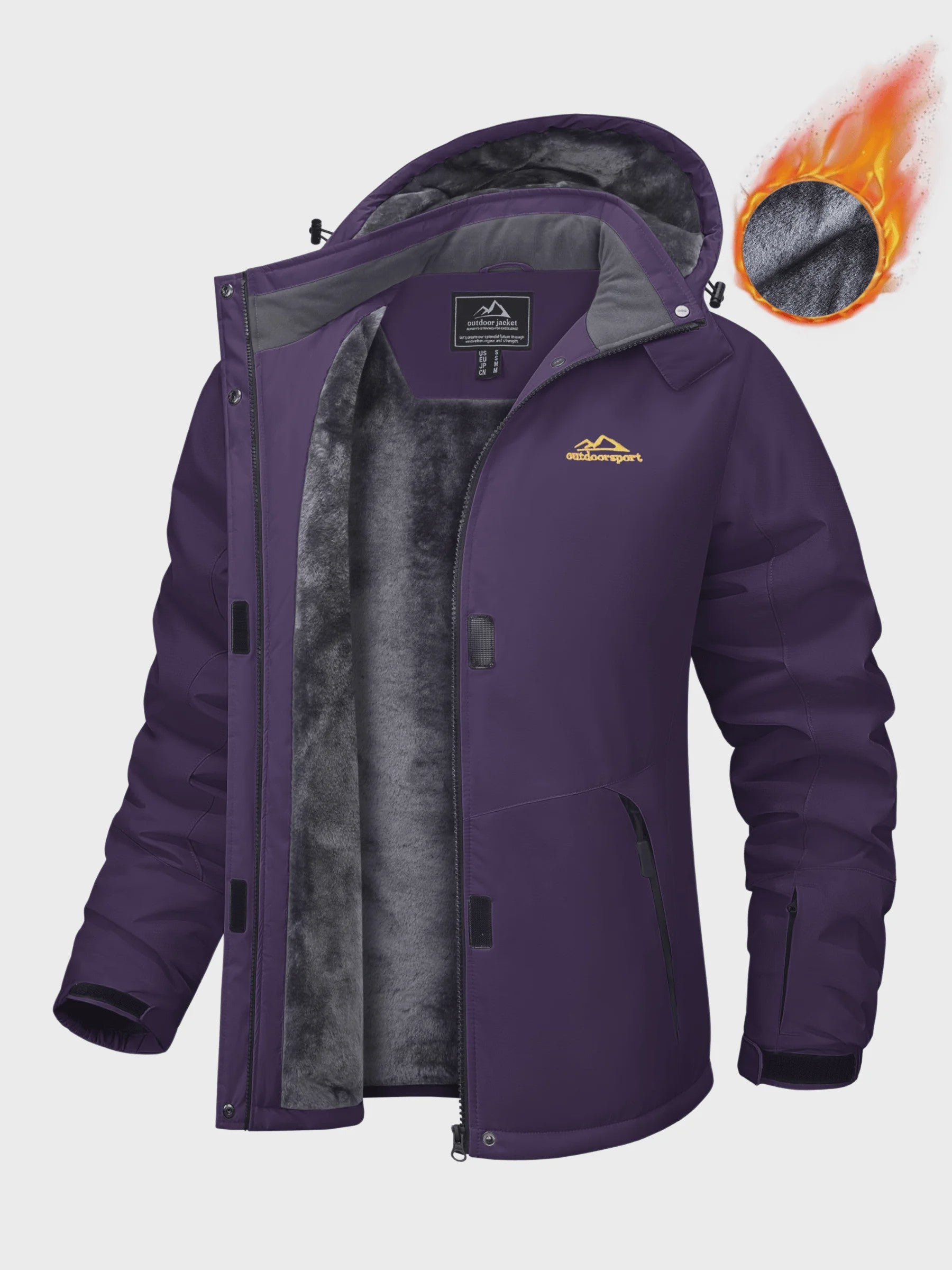 TACVASEN Dames Winter Parka Jas - Fleece gevoerd, Waterdicht & Winddicht Ski Jack
