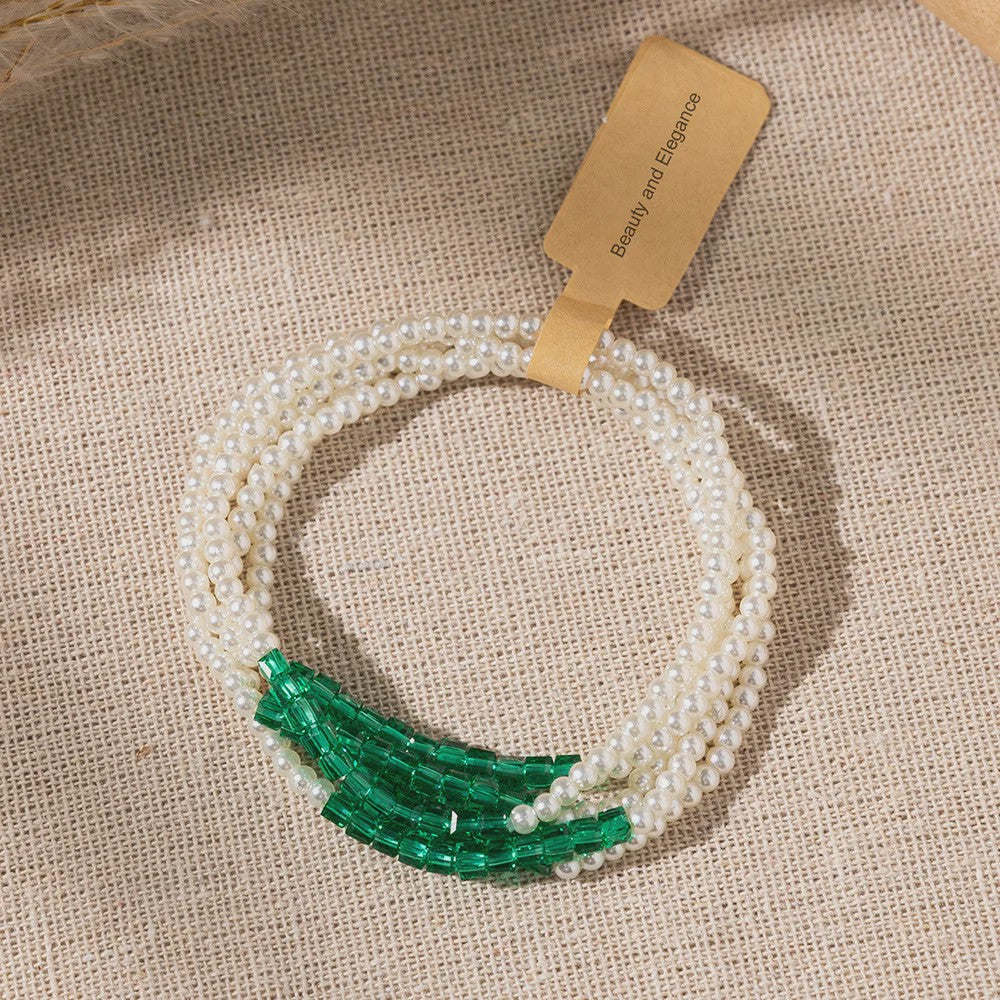 5-delige Bohemian Kralen & Parels Armbandenset voor Dames