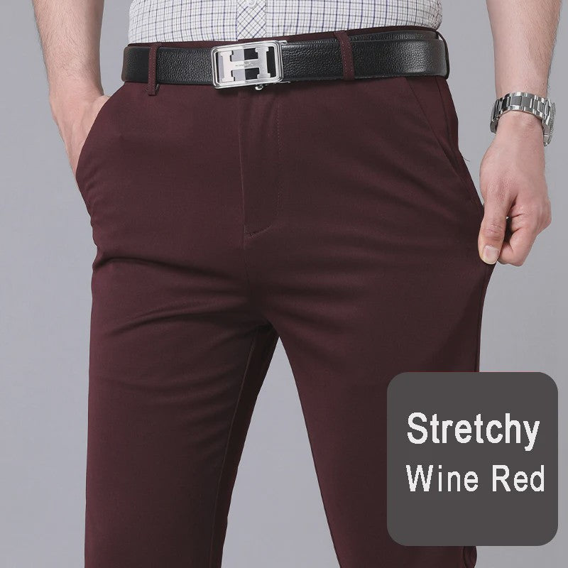 Herfst/Lente Heren Stretch Pantalon - Smart Casual & Office Broek - Sneldrogend