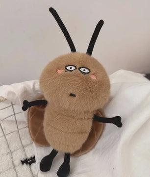 Grappige Kakkerlak Knuffel - Schattig Pluche Speelgoed Cadeau & Hanger