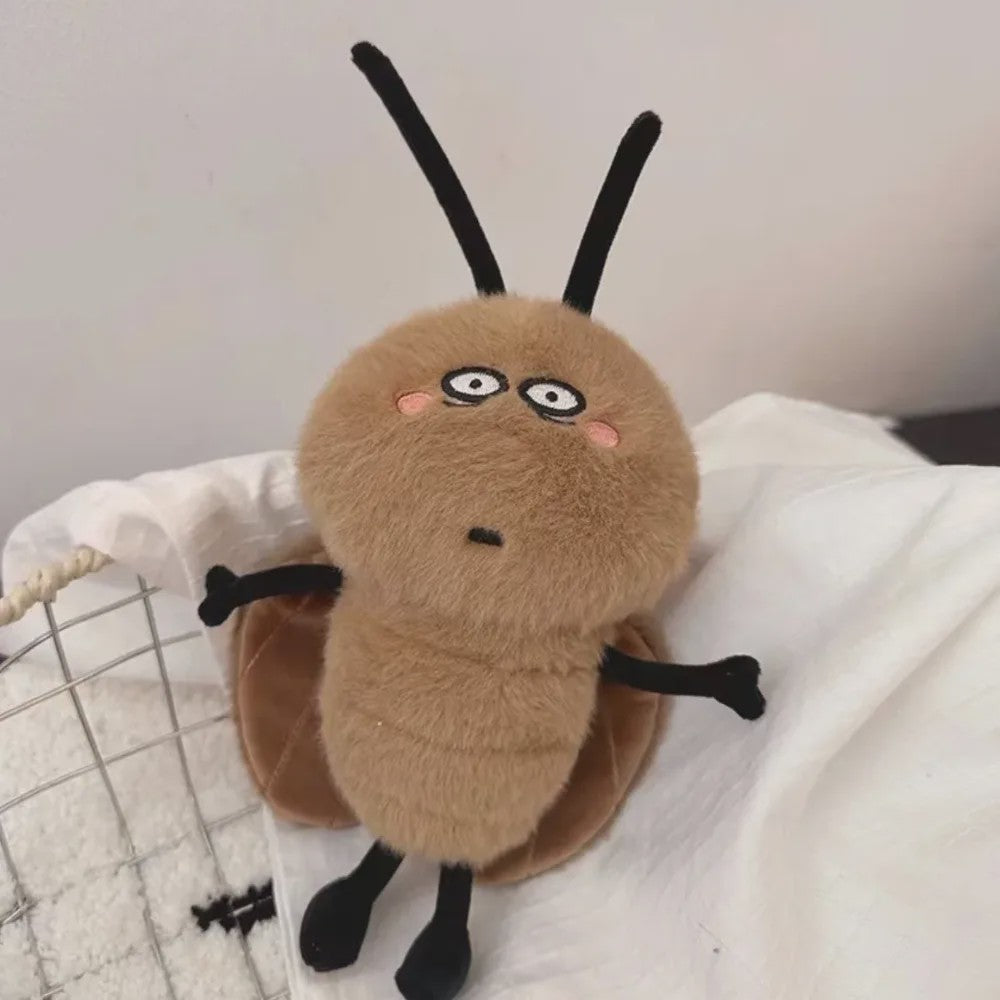 Grappige Kakkerlak Knuffel - Schattig Pluche Speelgoed Cadeau & Hanger