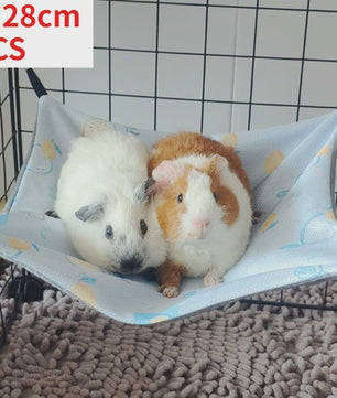 Ademende Zomerhangmat voor Kleine Huisdieren - IJszijde & Kristalfluweel