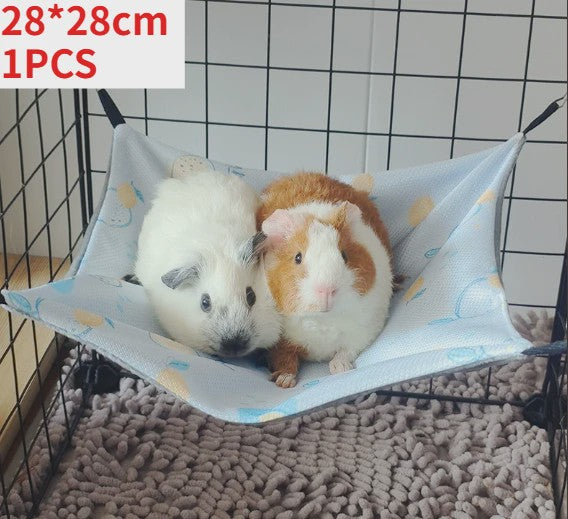 Ademende Zomerhangmat voor Kleine Huisdieren - IJszijde & Kristalfluweel