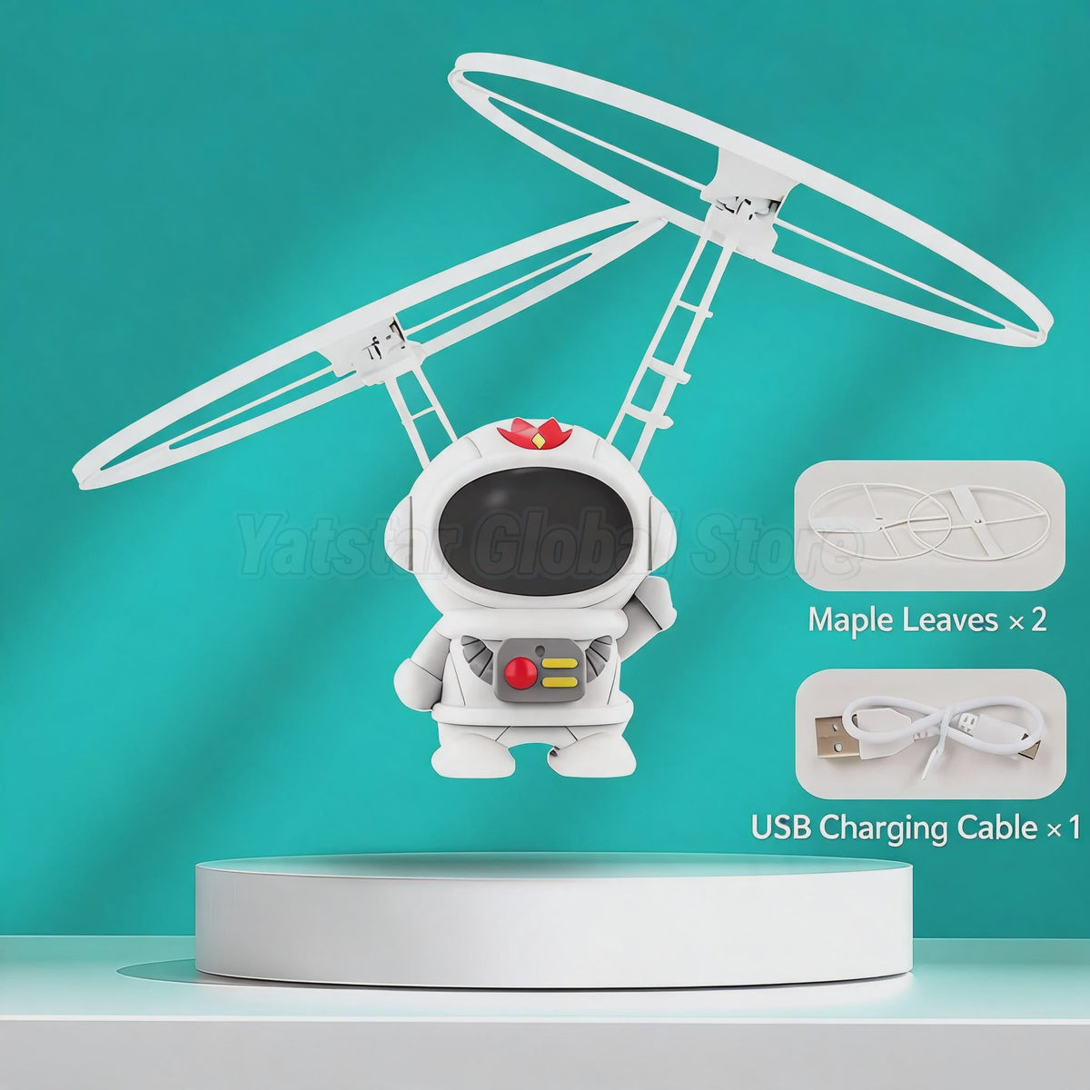 Zwevende Astronaut Drone met LED-verlichting - Interactief Vliegend Speelgoed voor Kinderen
