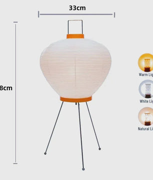 Japanse Retro LED Sfeerverlichting - Minimalistische Lantaarn Vloerlamp voor Woonkamer & Slaapkamer