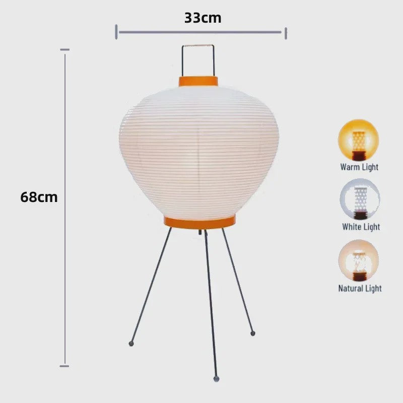 Japanse Retro LED Sfeerverlichting - Minimalistische Lantaarn Vloerlamp voor Woonkamer & Slaapkamer