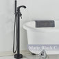 Vrijstaande Badkraan met Douchefunctie - Zwart, Chroom, Goud - Zwenkbare Uitloop & Warm/Koud Water Mixer