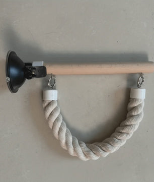 Vogel Speeltouw met Zuignap - Klimtouw, Schommel & Ladder voor Papegaaien en Vogels - Plezier & Verrijking