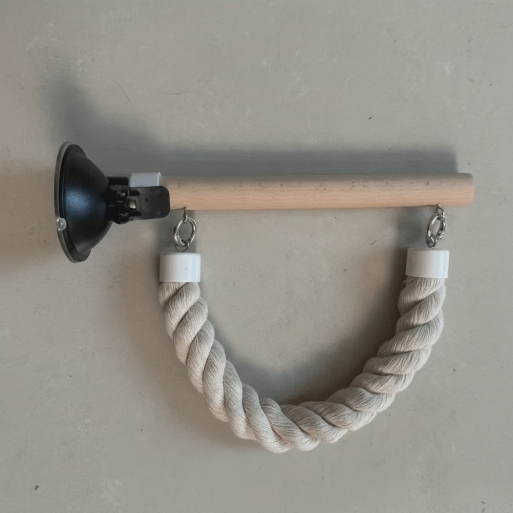 Vogel Speeltouw met Zuignap - Klimtouw, Schommel & Ladder voor Papegaaien en Vogels - Plezier & Verrijking