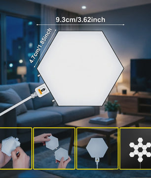 Modulaire Hexagon LED Wandlampen - Touch Gevoelig & DIY Combinatie