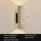 Travertin Wandlamp Cilinder - Sfeervolle Up/Down Light voor Slaapkamer & Woonkamer