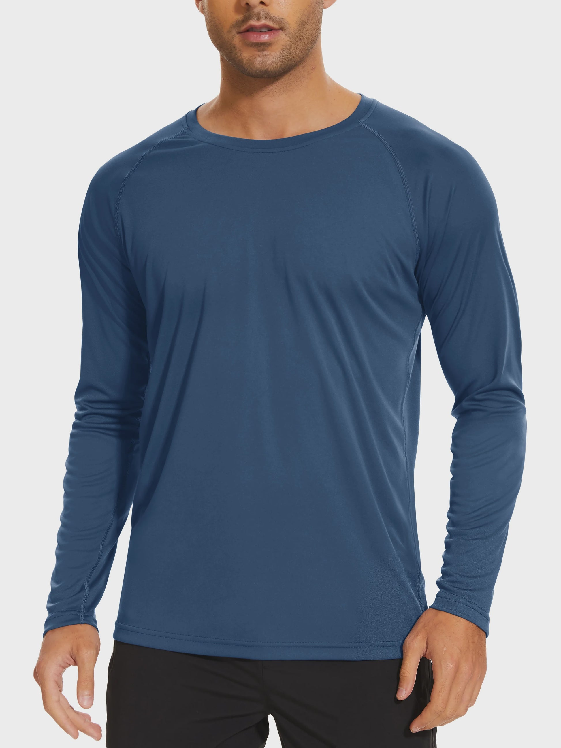 TACVASEN Heren UV-Bescherming T-shirt Lange Mouw - UPF 50+ Sneldrogend & Ademend