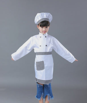 Kinder Koksuniform met Hoed - Keuken Koksbuis & Schort voor Feestjes en Cosplay