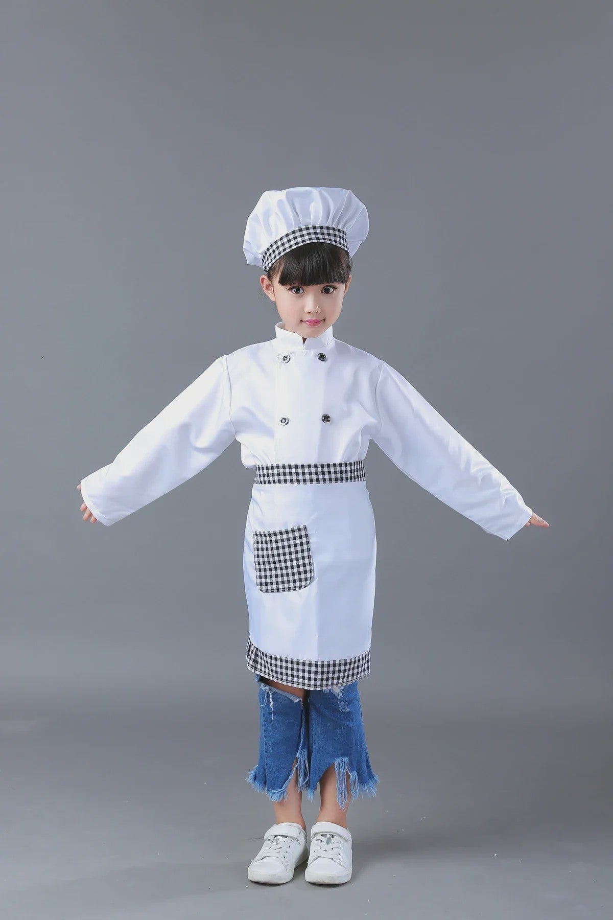 Kinder Koksuniform met Hoed - Keuken Koksbuis & Schort voor Feestjes en Cosplay