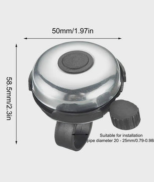 Universele Aluminium Fietsbel - Luide Ringhoorn voor Fiets & Scooter - Veiligheid op de Weg