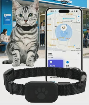 Pet GPS Tracker Halsband - Anti-Verlies Tracker voor Hond & Kat met Apple Find My
