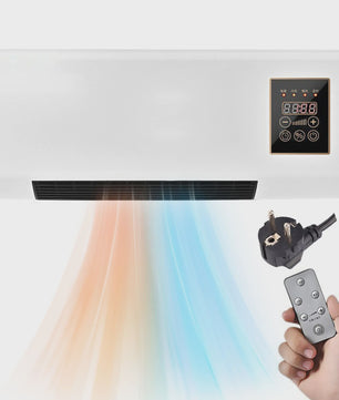 2-in-1 Wandmodel Airco: Koelen, Verwarmen & Ventileren met Afstandsbediening