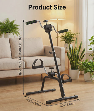 Compacte Hometrainer Fiets voor Benen en Armen - Verstelbare Weerstand - Ideaal voor Senioren en Zittend Gebruik