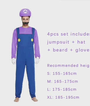 Super Mario & Luigi Cosplay Kostuum voor Volwassenen - Feest & Halloween