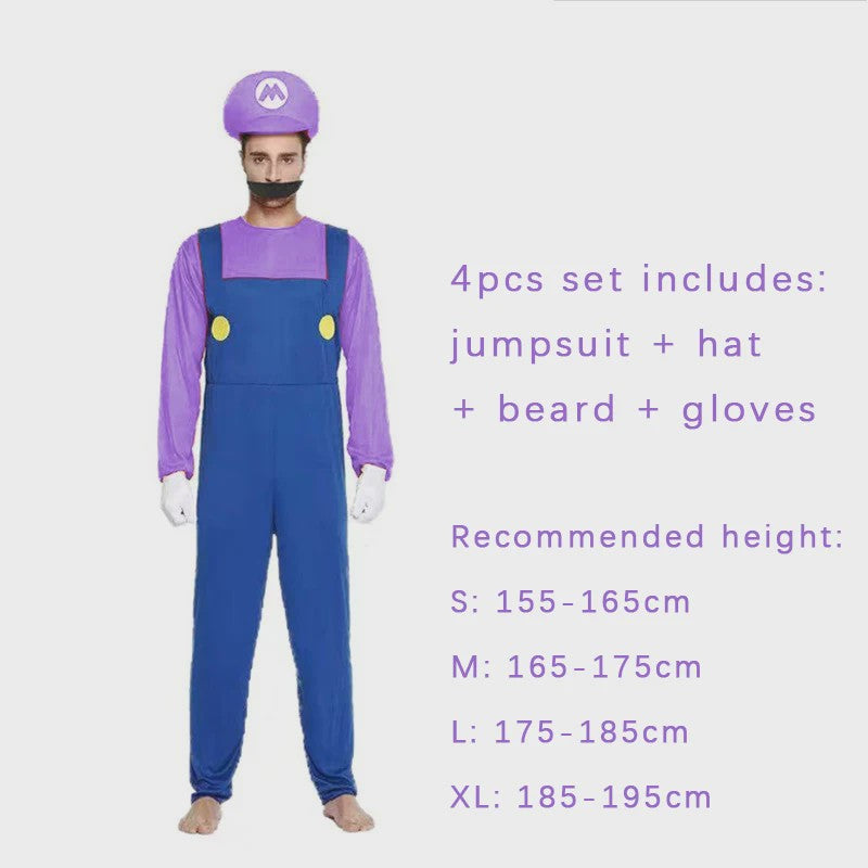 Super Mario & Luigi Cosplay Kostuum voor Volwassenen - Feest & Halloween